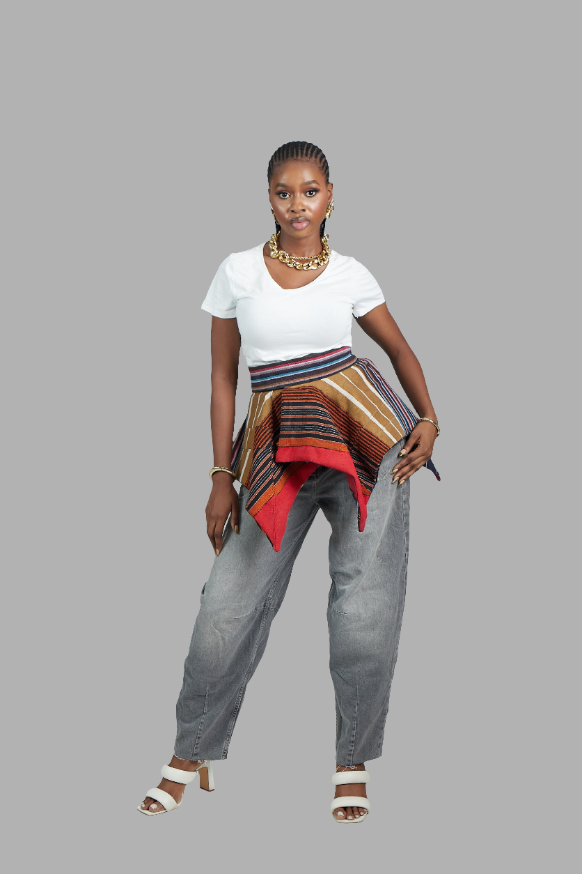 BF Aso Oke Peplum Belt