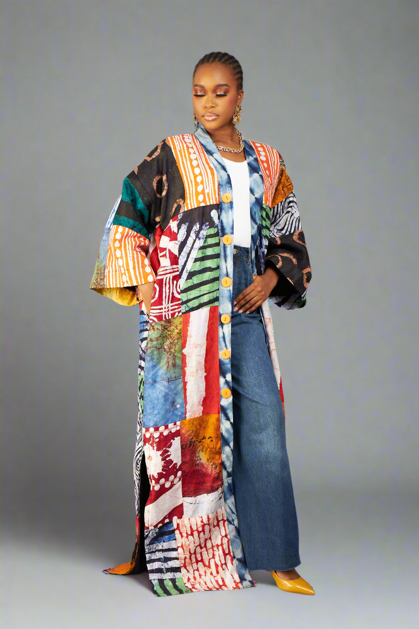 Nneoma Patchwork Adire Jacket