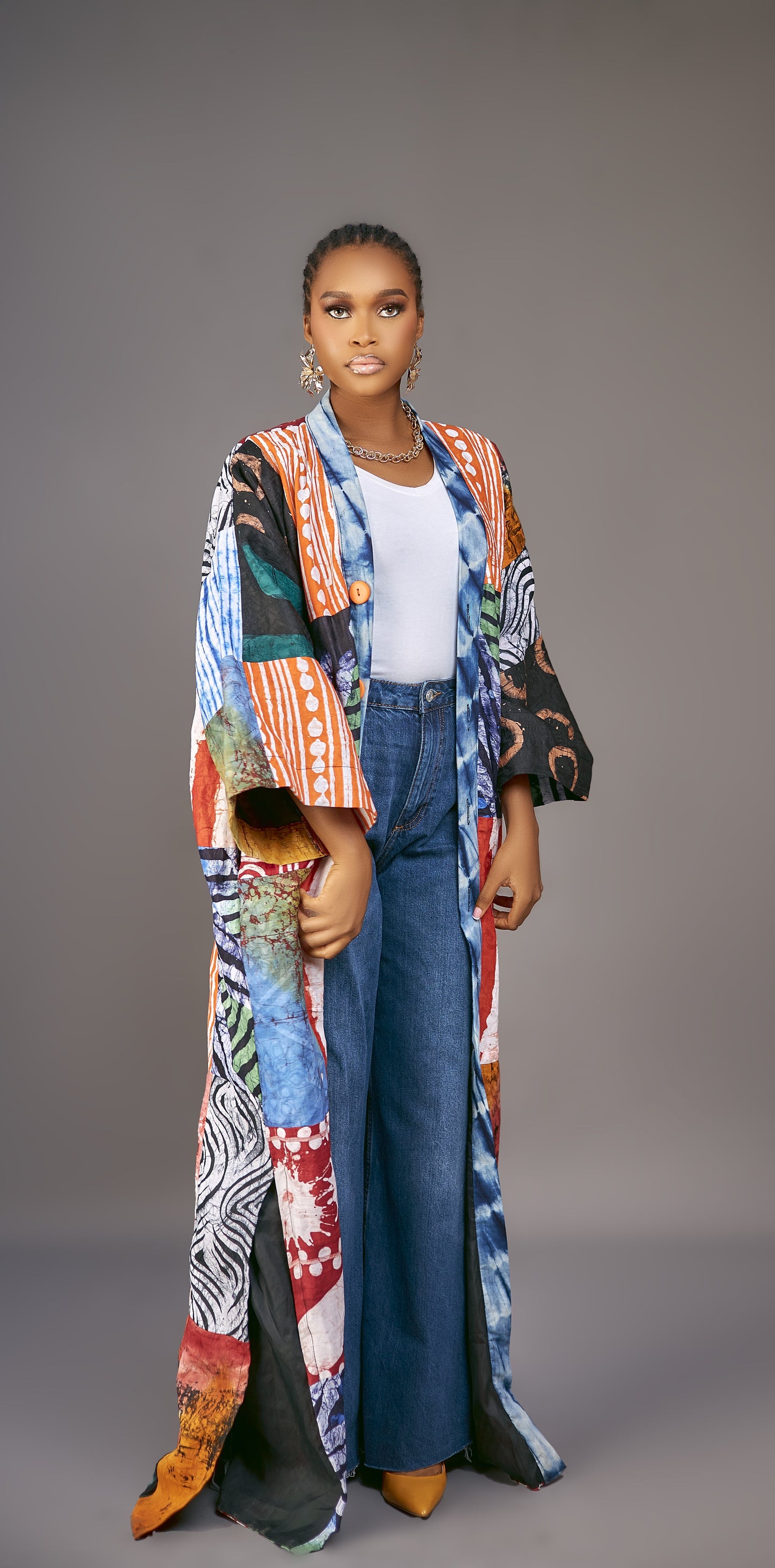 Nneoma Patchwork Adire Jacket