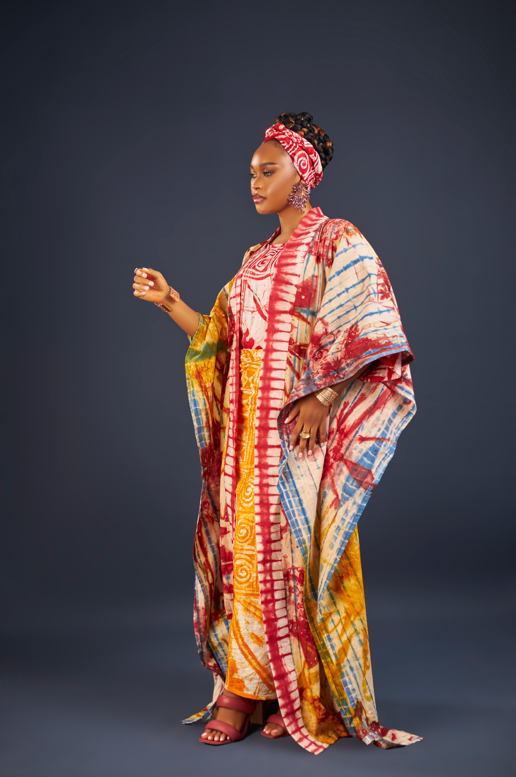 Beatrice Adire kimono jacket