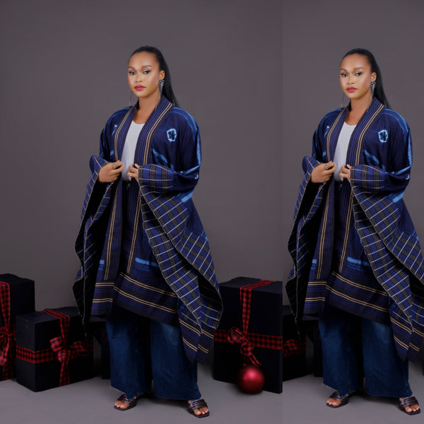 Dinatu Adire cape jacket