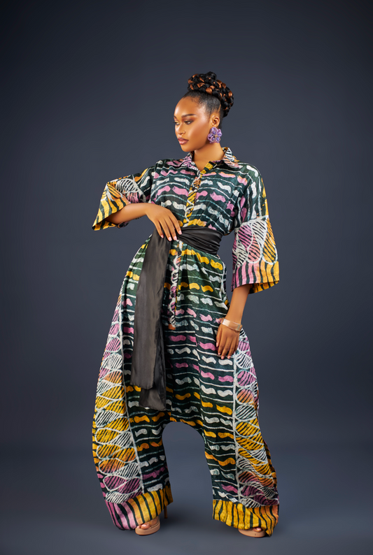 Lucia Adire jumpsuit