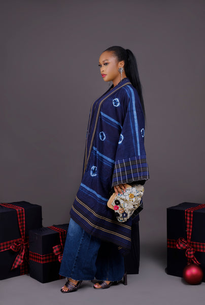 Dinatu Adire cape jacket