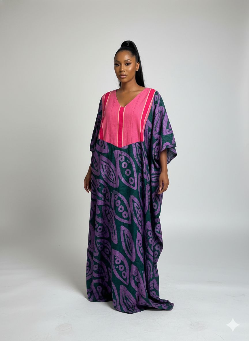 Bf Adire & Aso oke  patch boubou