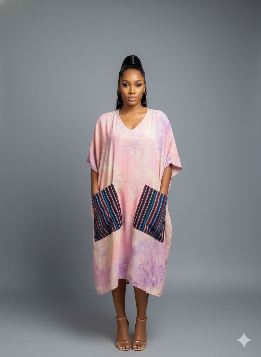 BF3 Batik Agbada with aso oke