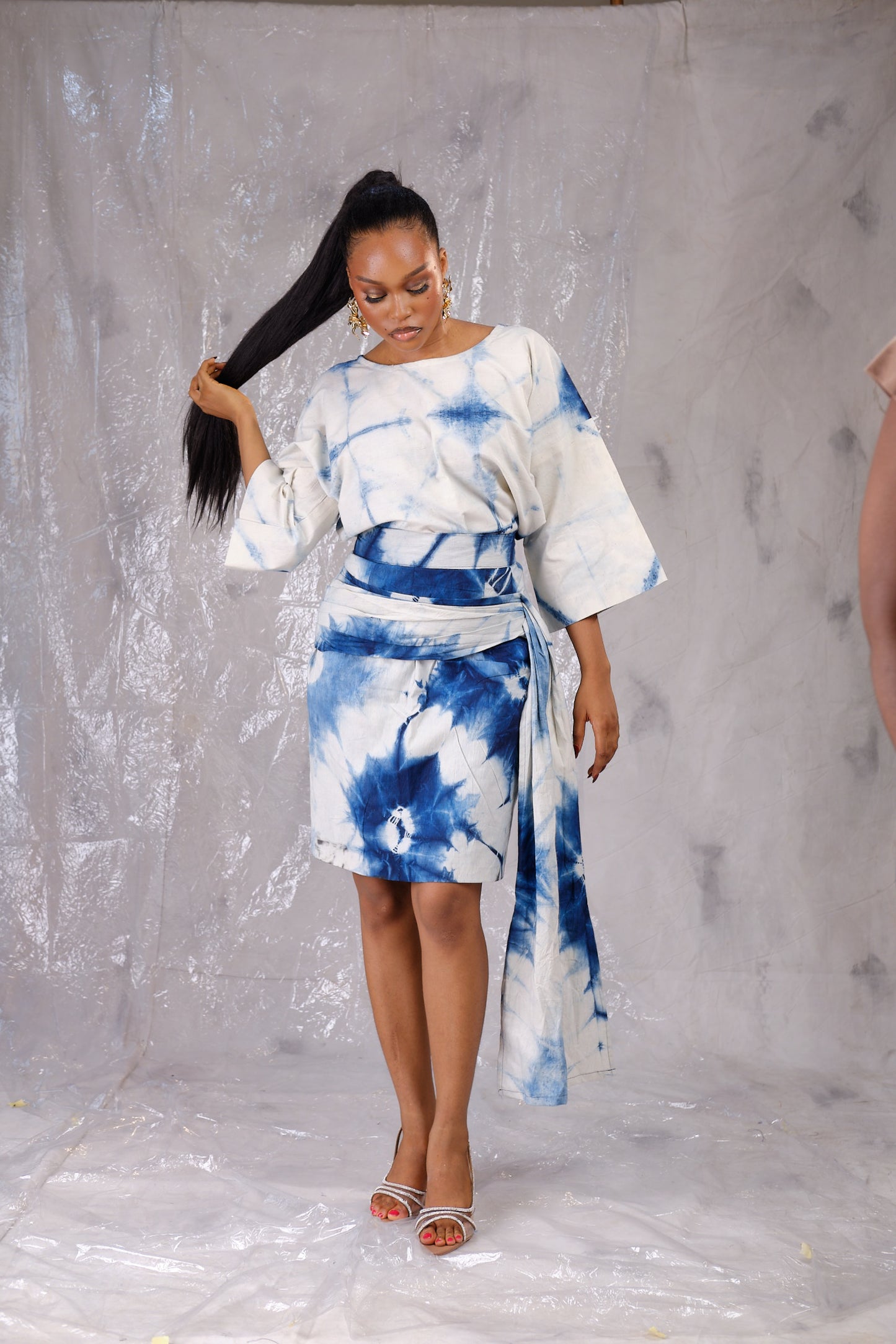 Enitan adire buba and skirt