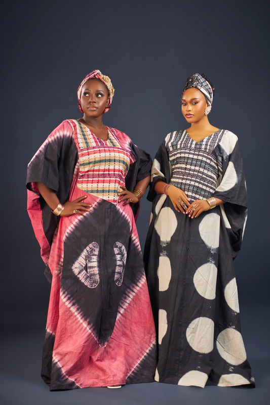Joyce Adire & Aso oke  Boubou