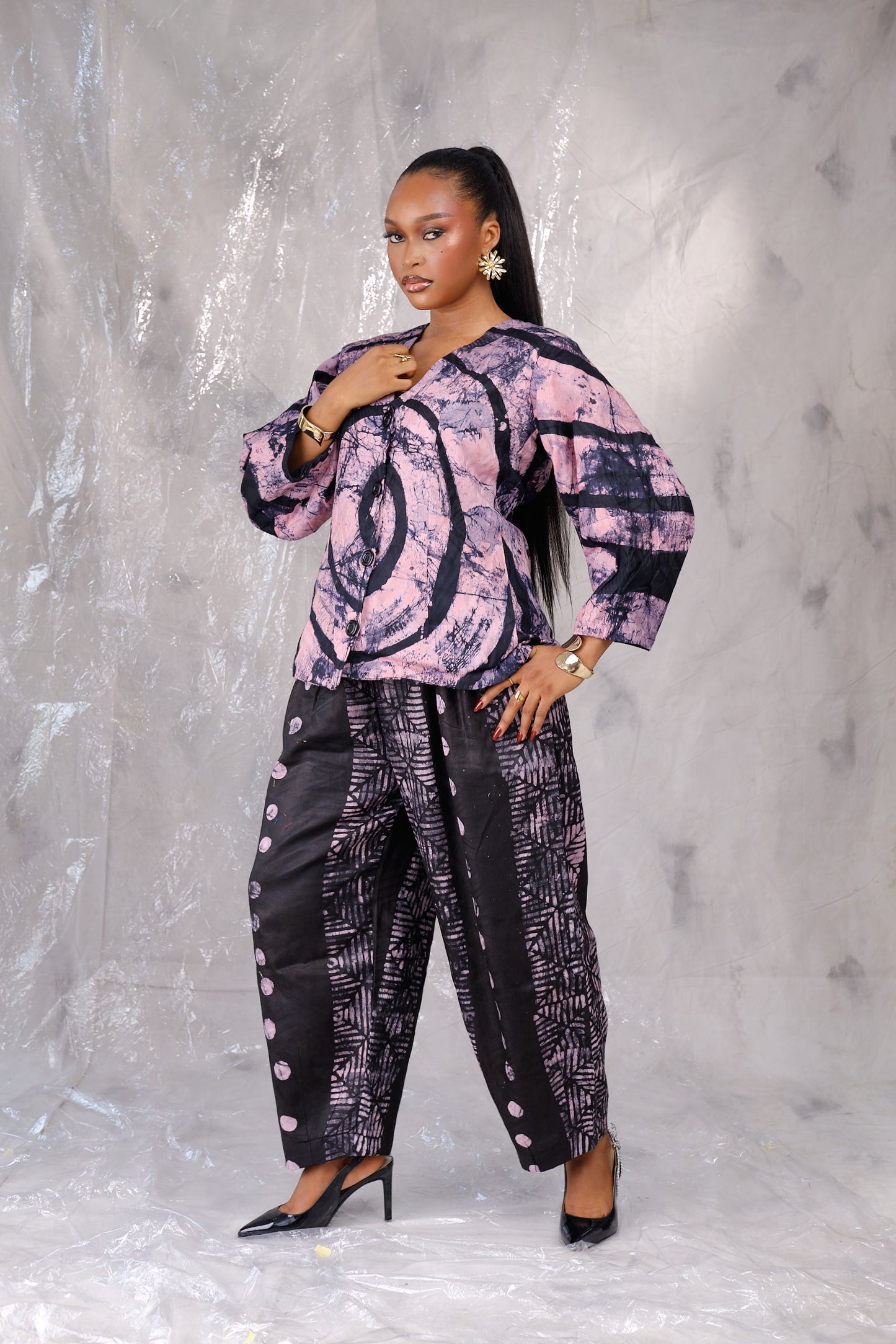 Safiya Adire Pants set