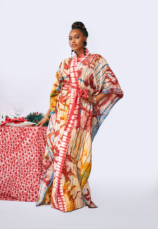 Beatrice Adire kimono jacket