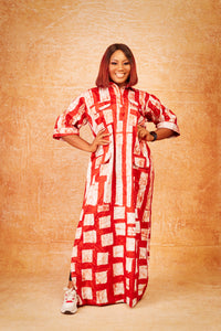 Bilquis  Ankara  zip slit dress