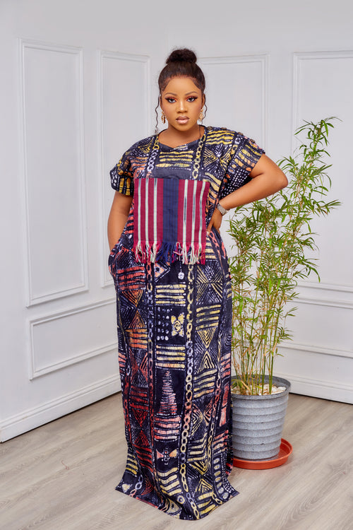 Rhoda Aso Oke patchwork Dress