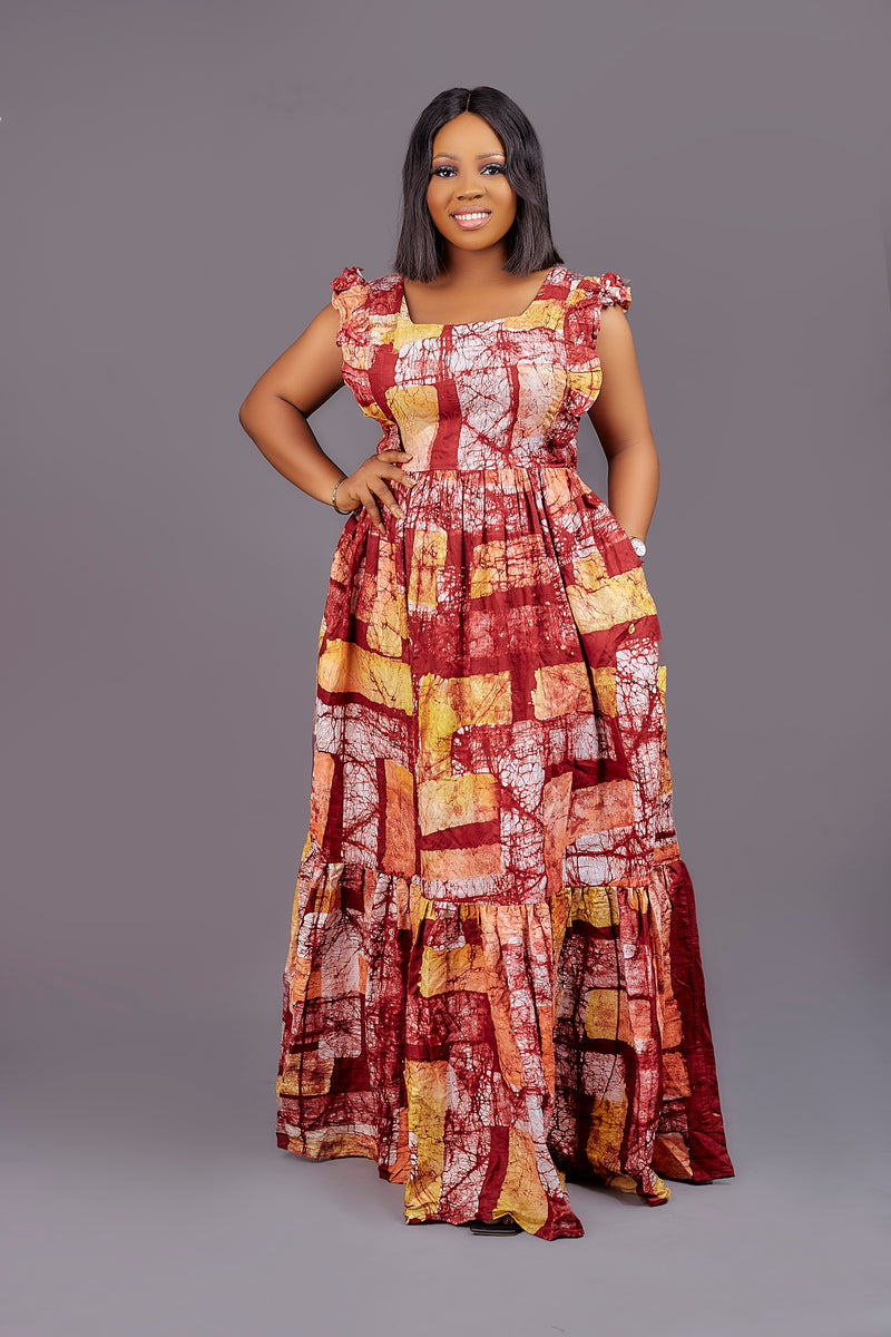 Thelma Adire  Dress