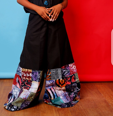 Culottes with Patchwork Pant