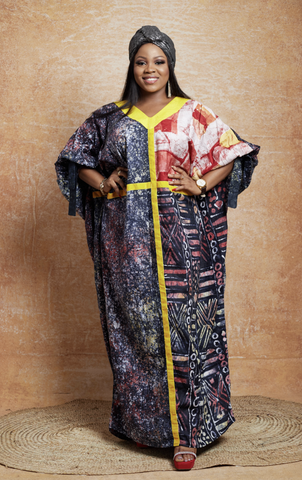 Darlene Adire boubou Dress